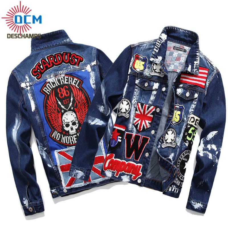 punk denim vest