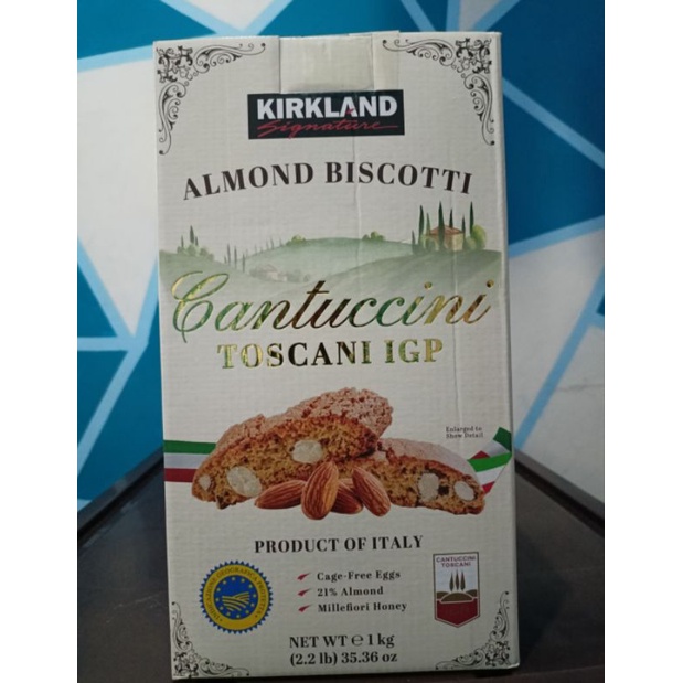 Kirkland Signature Almond Biscotti Cantuccini Toscani IGP 1kg Shopee