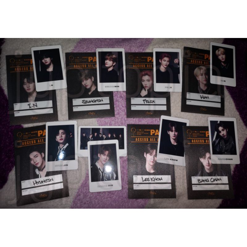 Stray Kids District 9 Unlock In Japan Photocard Sticker Pass Set Shopee Philippines