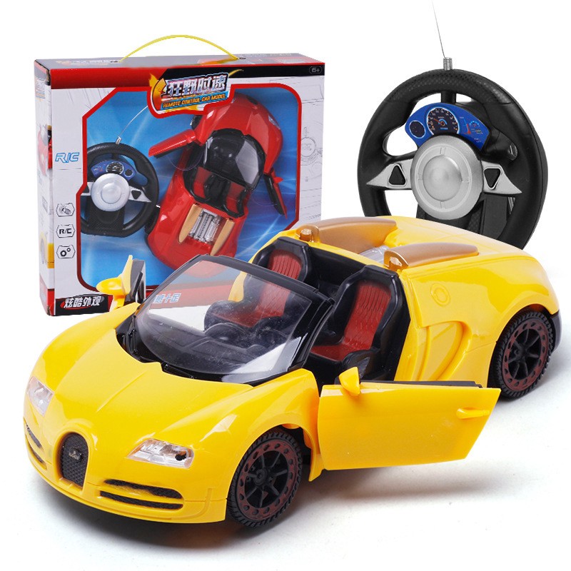 bugatti remote control car with steering wheel