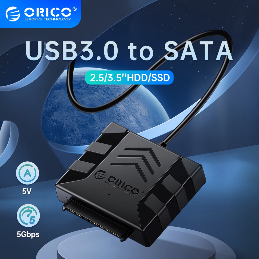 ORICO SATA Converter USB 3.0 to SATA Cable 5Gbps SATA Adapter with LED For 2.5/3.5