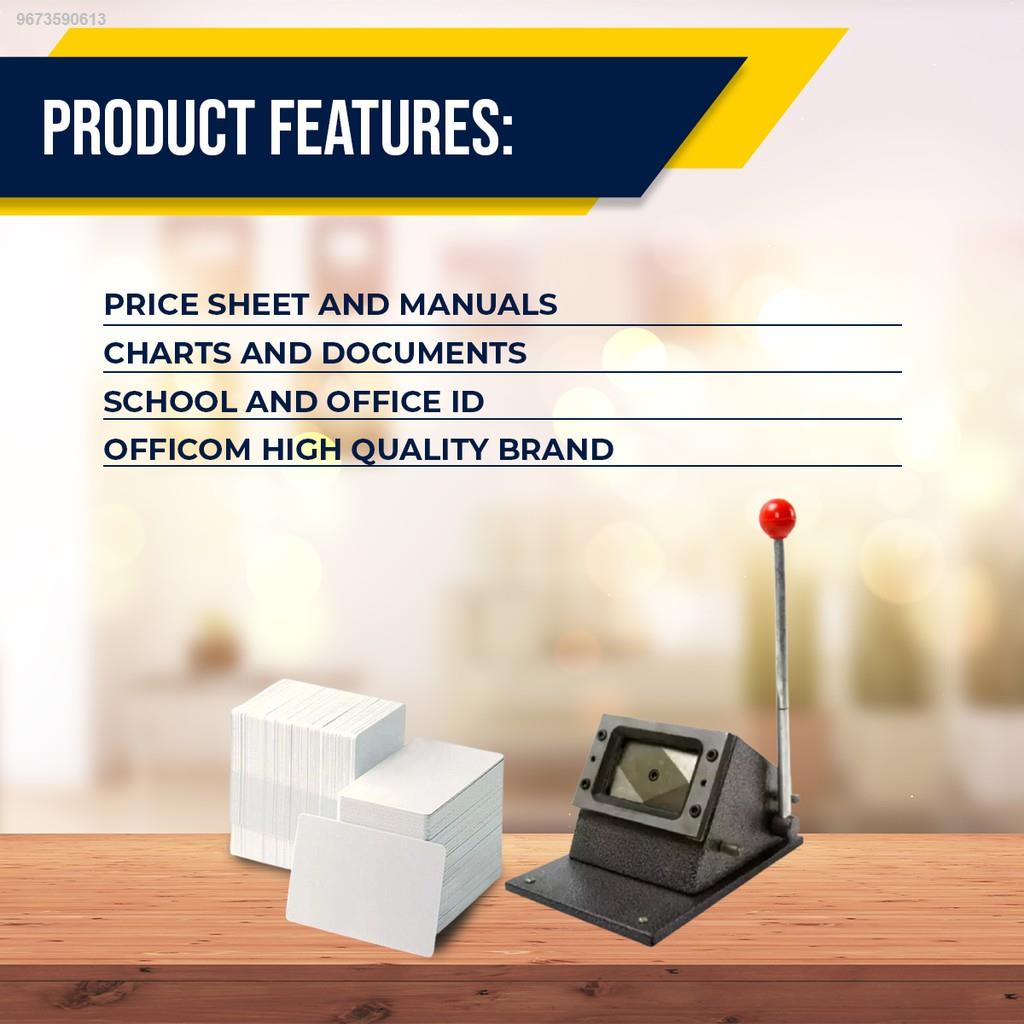 ﹉PVC ID Card Sheet A4 Size ID Film Sheet Office Id Sheet 50Sheets/Pack