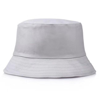 plain white bucket hat