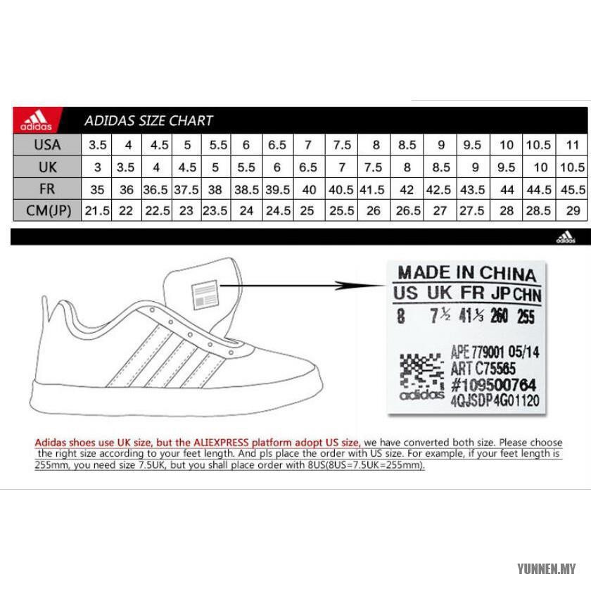 adidas us to uk shoe size