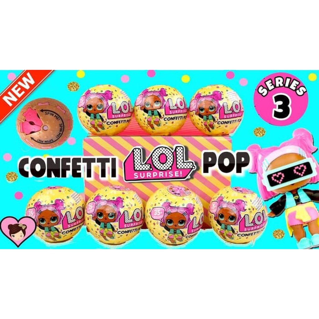 LOL Surprise Confetti Pop Pack Angel Re-released Dolls Each With ...