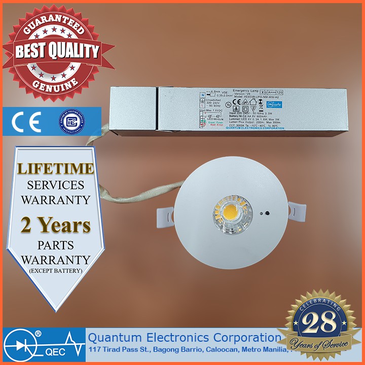 Quantum SelfContained Emergency Light UFO Series AE603B Shopee
