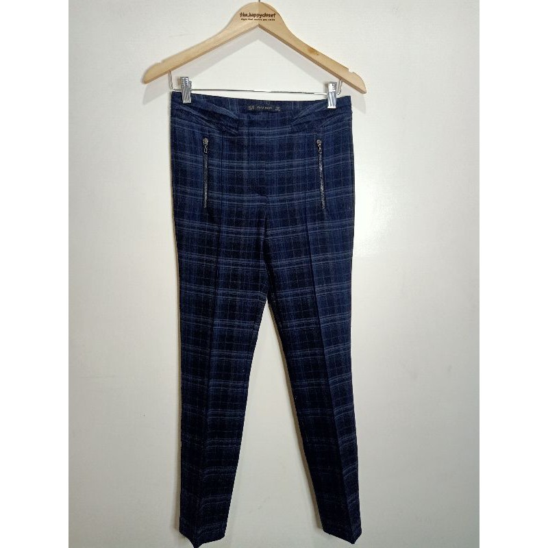 ZARA PLAID PANTS (28" 29") Shopee Philippines