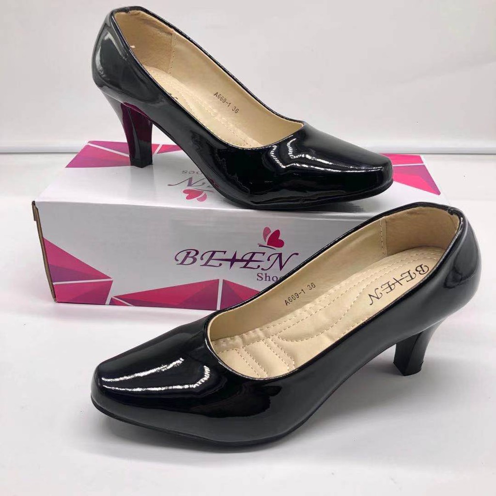 Women Fashion Black School Office Ladies Heels Shoes 669 Shopee Philippines