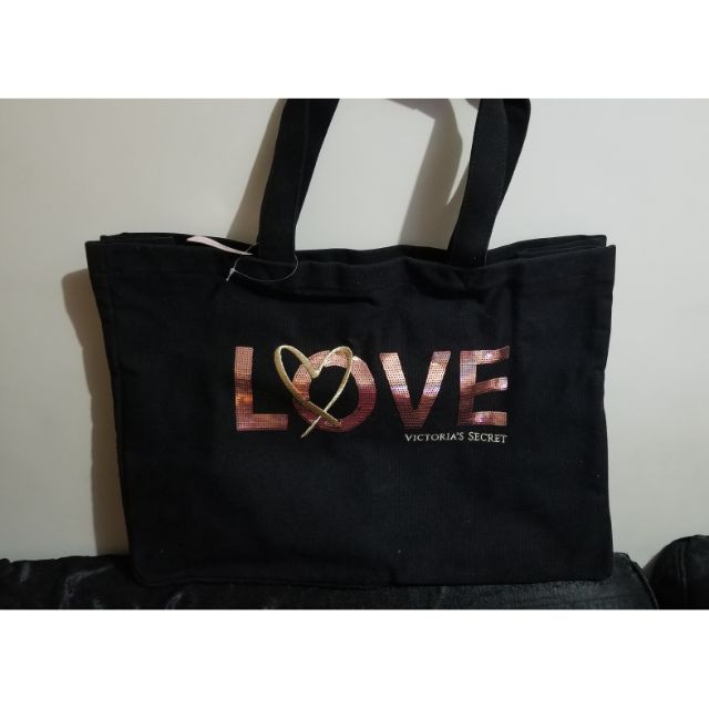 victoria secret love tote bag