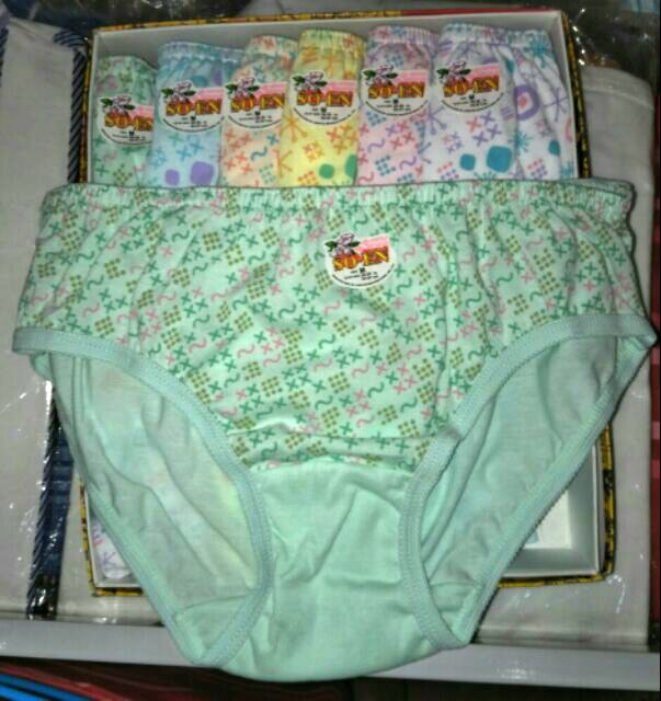 12pcs Original SOEN PANTY COTTON girls underwear Shopee Philippines