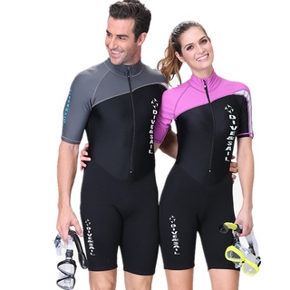 Yoomee Wetsuit Sunscreen Diving Suit Quick Dry Short Sleeve Swimwear Swimsuits Neoprene Shorts Lovers Couples Sets Men Women