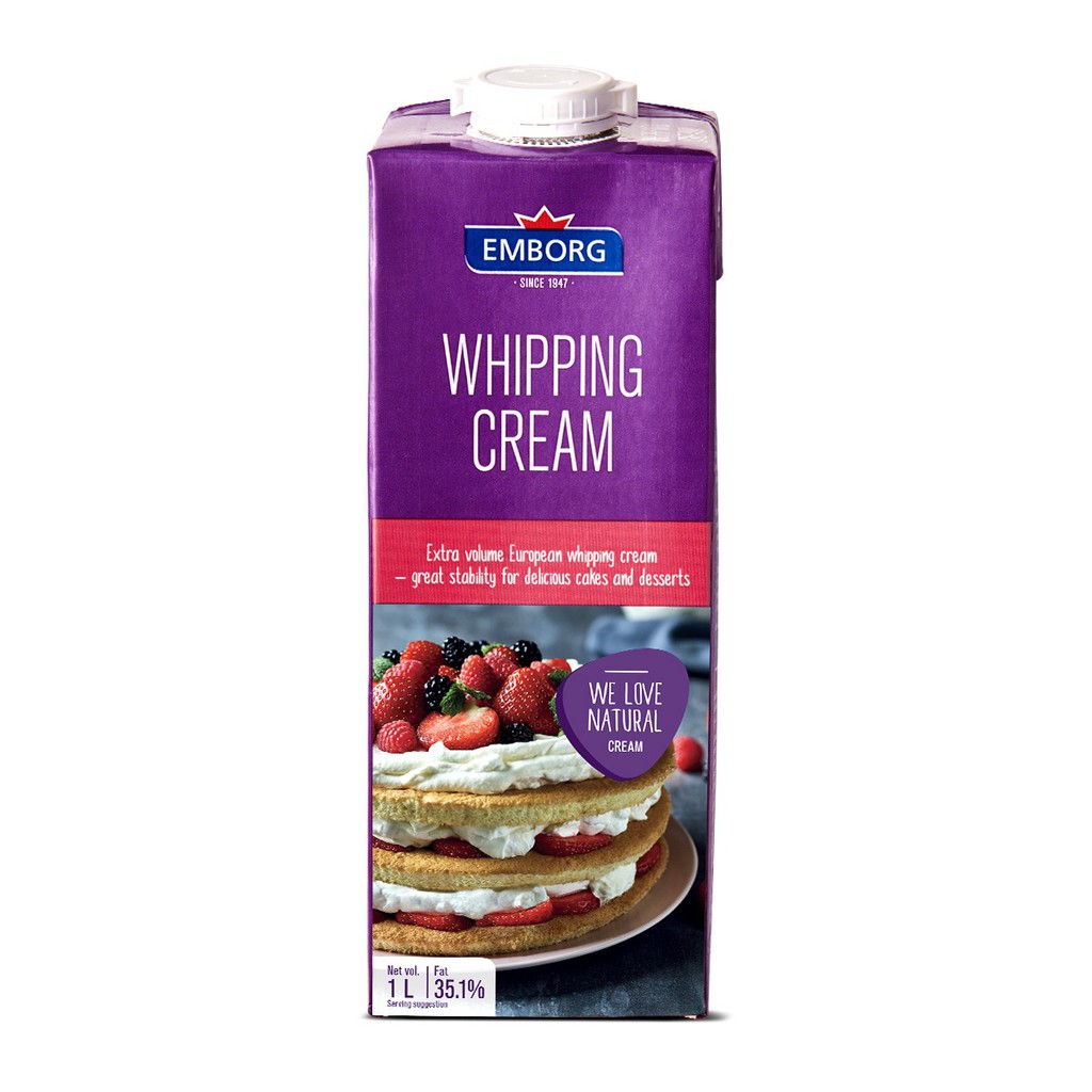 Emborg UHT Whipping Cream 1L | Shopee Philippines