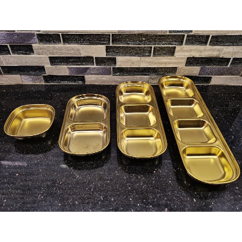 Soy Dish Silver/GoldSoy Dish Korean side dish container Shopee