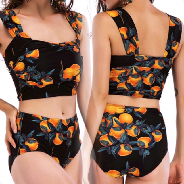 swimsuit with oranges