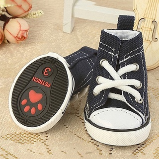 Anti-slip Walk Dog Boot Pet Dog Boot Denim Canvas Shoes for Dog Fashion Puppy Shoes Wear-resistant