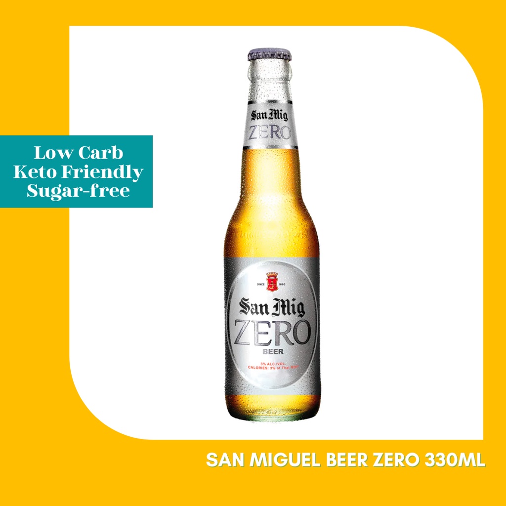 San Miguel Beer ZERO 330ml Keto Friendly, Low Carb, No Added Sugar