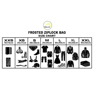 【In Stock】Clothing Ziplock Bag  Travel Pouch Frosted Matte Ziplock Bag Packaging Packaging Storage #4