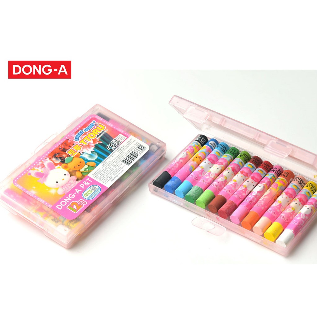 12 Color Dong-A Mini Crayon Oil Pastels | Shopee Philippines