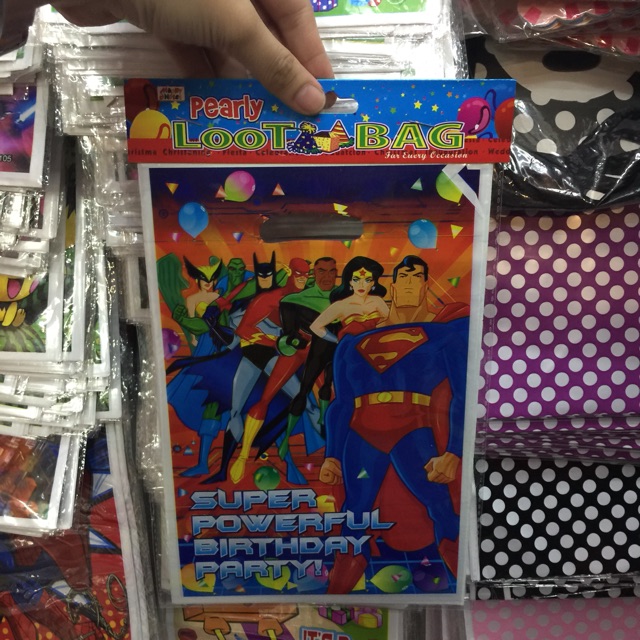 Justice League Loot Bags (10pcs) Shopee Philippines