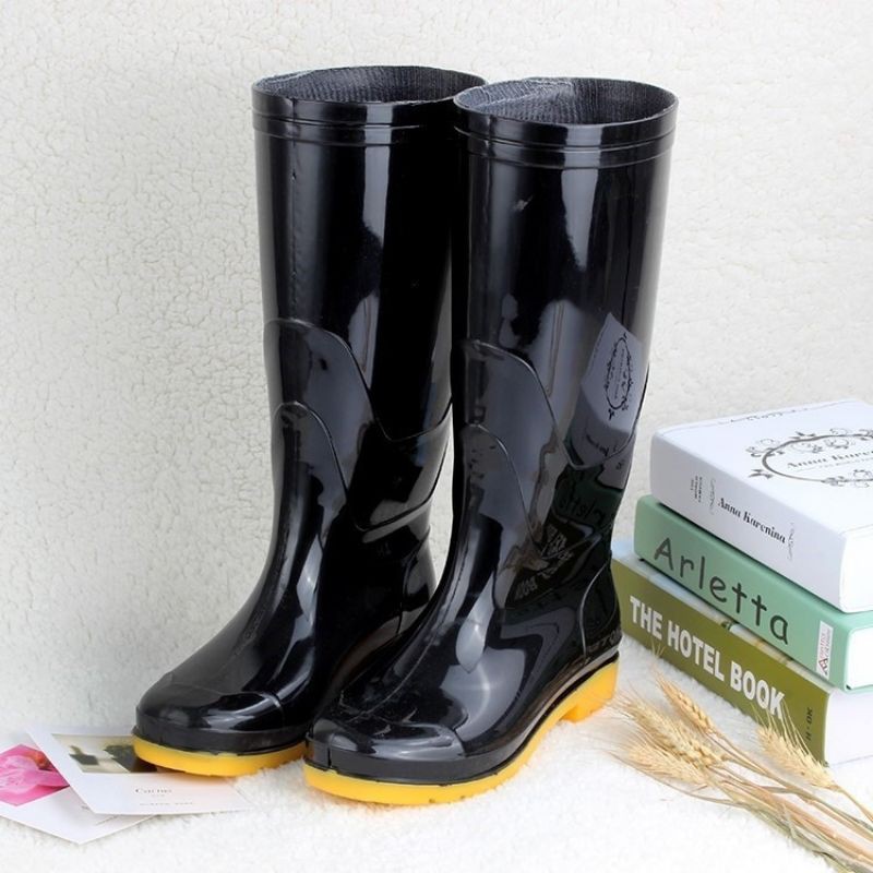 High tube rain boots(BOTA) acid and alkali resistant water boots tendon