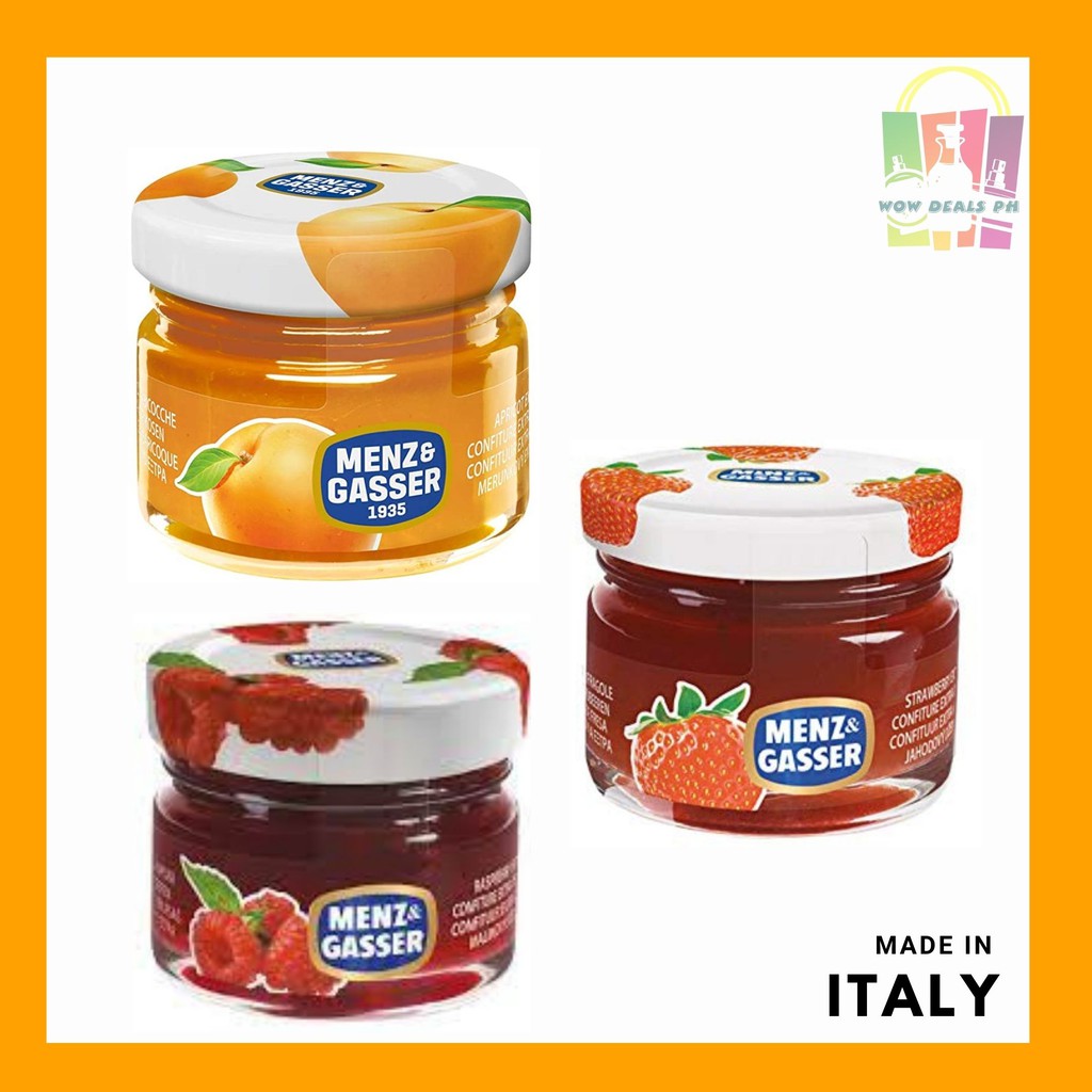 Menz And Gasser Jam 28g Strawberry Apricot Rapsberry Shopee Philippines