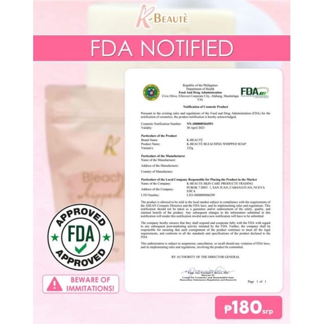 KBeaute Bleaching Whipped Soap (old versionnot twin packed) Shopee