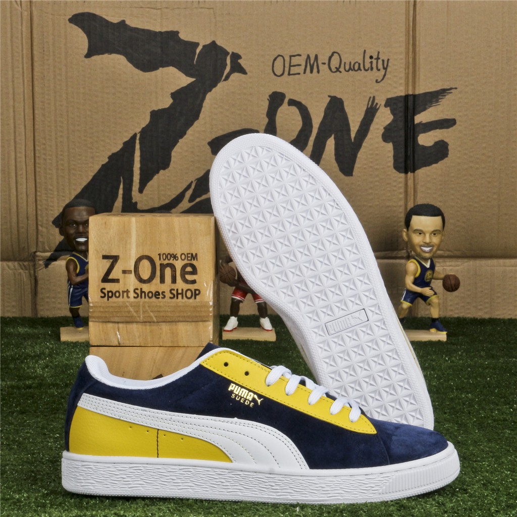 puma blue and yellow casual shoes