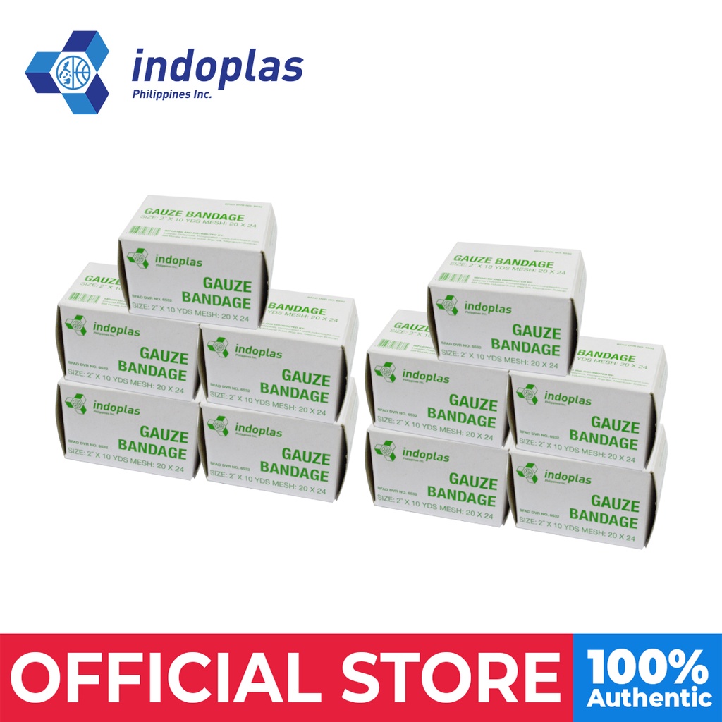 Indoplas Gauze Bandage 2x10 (Pack of 10) Shopee Philippines