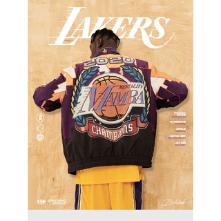 Basketball Jacket Oversized Loose HIPHOP NBA Lakers Mamba Mentality Jacket