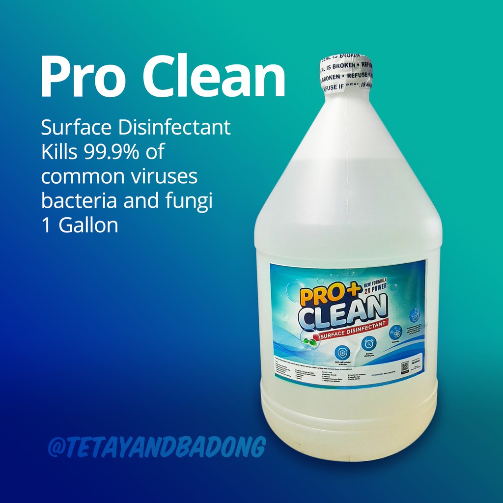 Disinfectant Pro Clean 1 Gallon Shopee Philippines