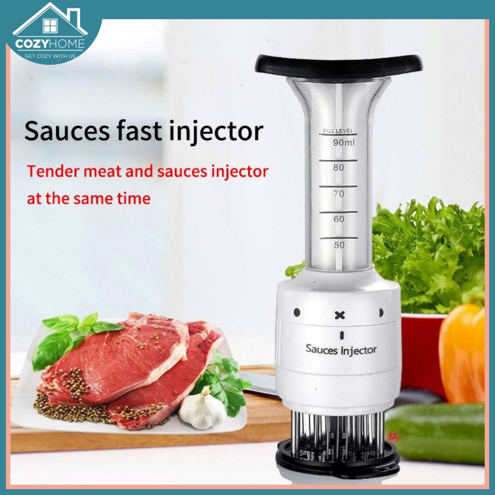 Cozyhome Meat Injector Sauce Injector Flavor Enhancer Meat Tenderizer