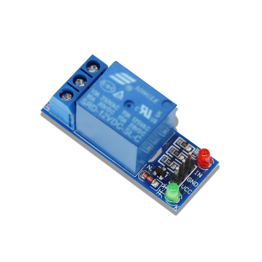 BoonTech 12VDC 1-Way 12VDC Relay Module with Optocoupler Isolation Low ...
