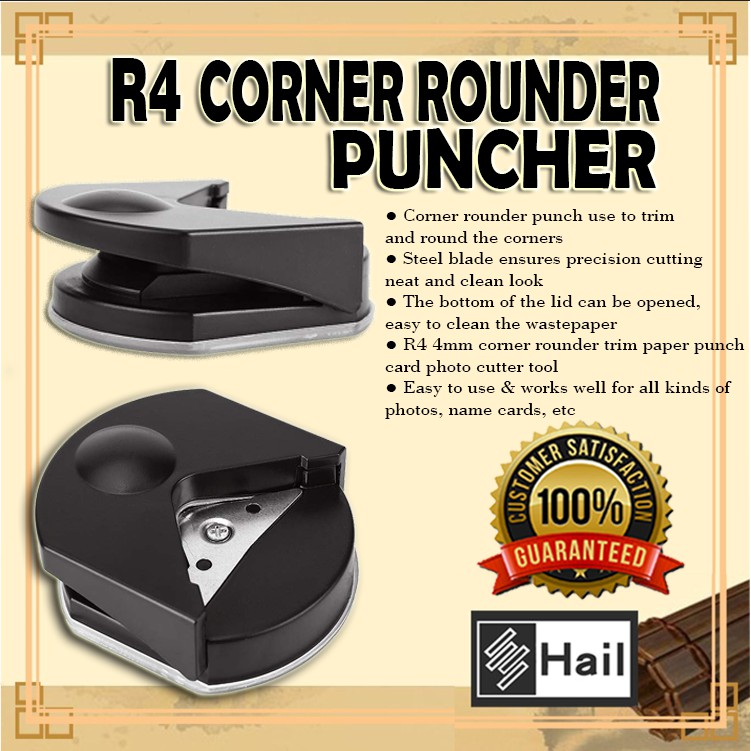 R4 Corner Rounder Black (Corner rounder punch ) Shopee Philippines