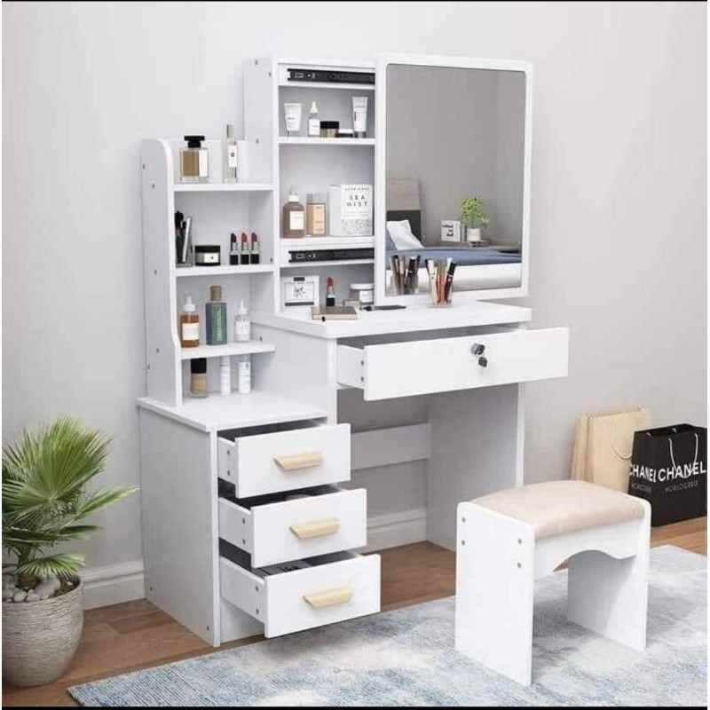 VANITY DRESSER WITH MIRROR CHAIR SET Shopee Philippines