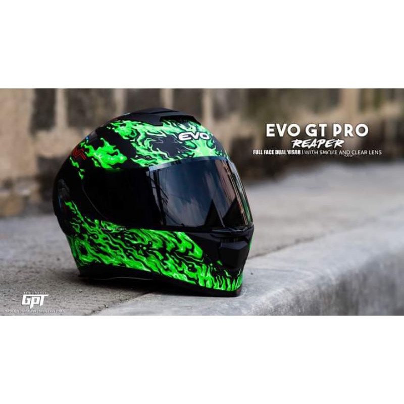 Evo Helmet Gt Pro Mono Color Wraith Shopee Philippines
