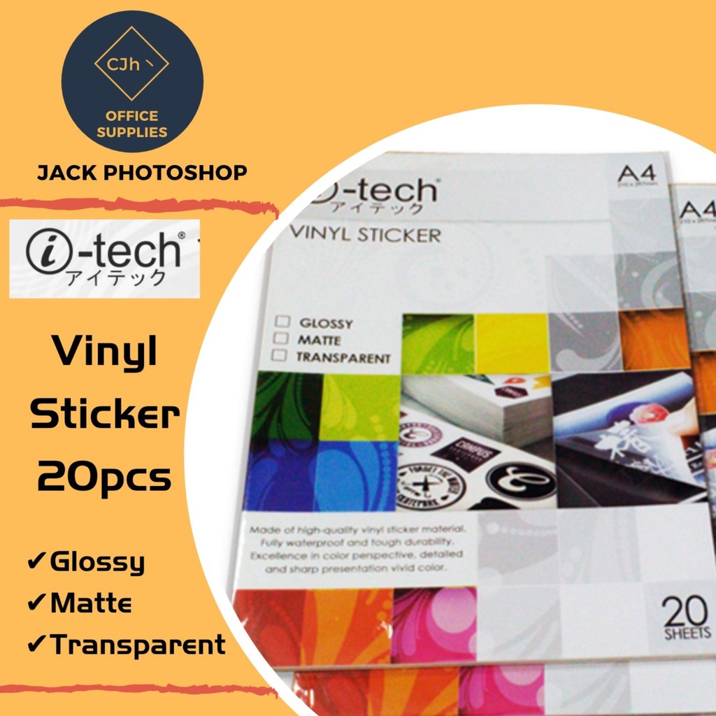 i-Tech Vinyl Sticker Waterproof A4 | Shopee Philippines