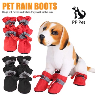Pet Dog Soft-Soled Rain Boots Pet Rain Boots Waterproof Pet Shoes