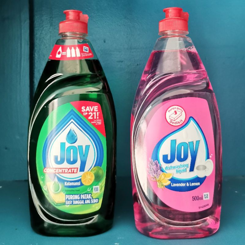 JOY DISHWASHING LIQUID (Kalamansi 495 ML, Lemon and Lavender 500 ML