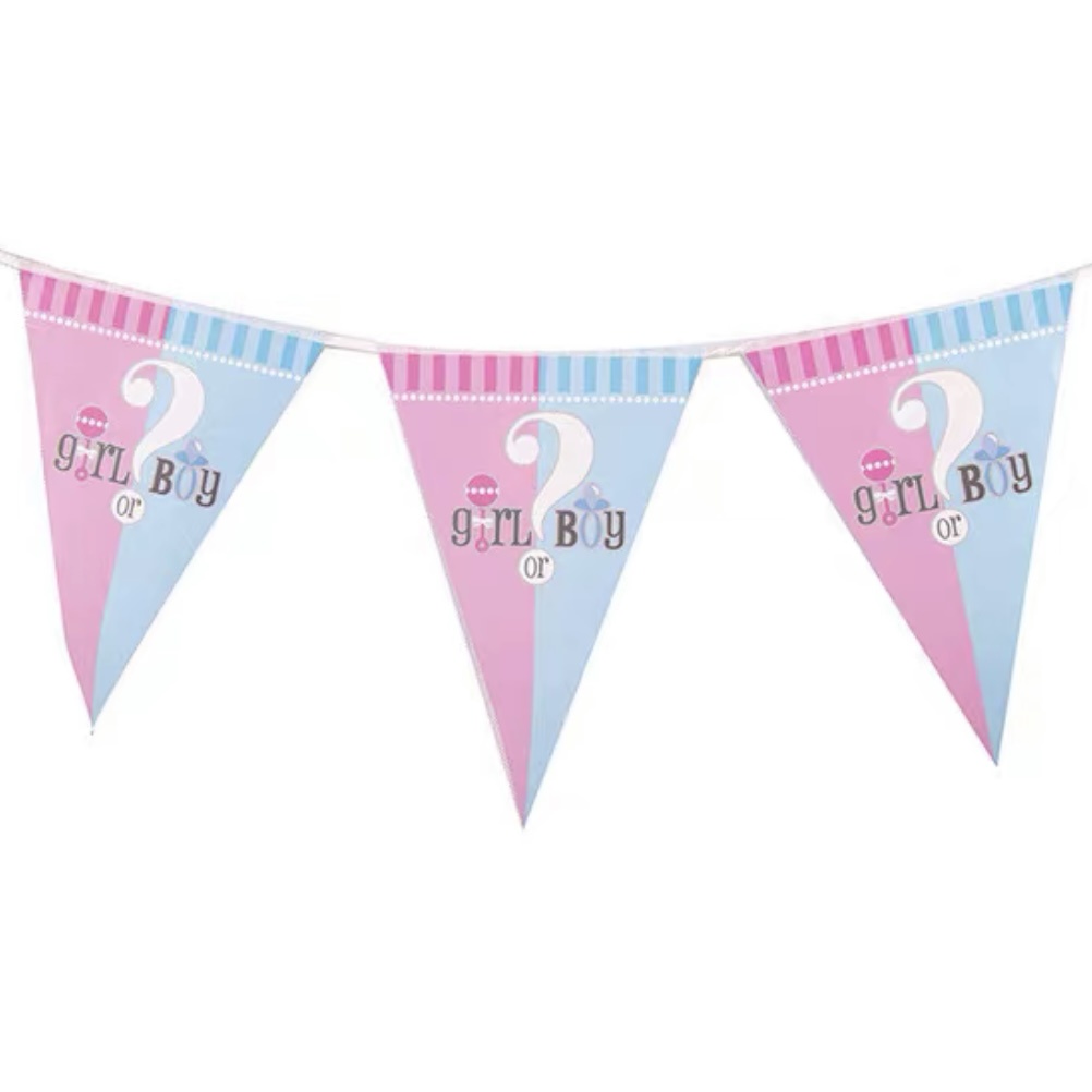 Sfondo Per Feste Gender Reveal - Rosa E Blu, 150x100 Cm - Foto 3