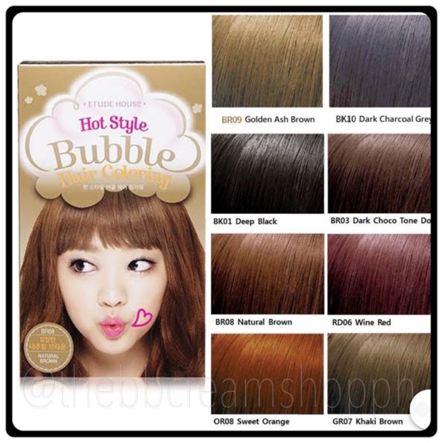 𝐄𝐓𝐔𝐃𝐄 𝐇𝐎𝐔𝐒𝐄 Hot Style Bubble Hair Coloring 1 Pack Exp2021
