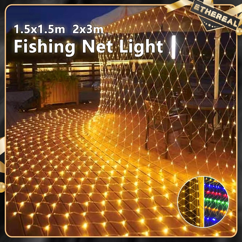 LED Fairy String Lights Christmas Fishing Net Light Waterproof Wedding ...