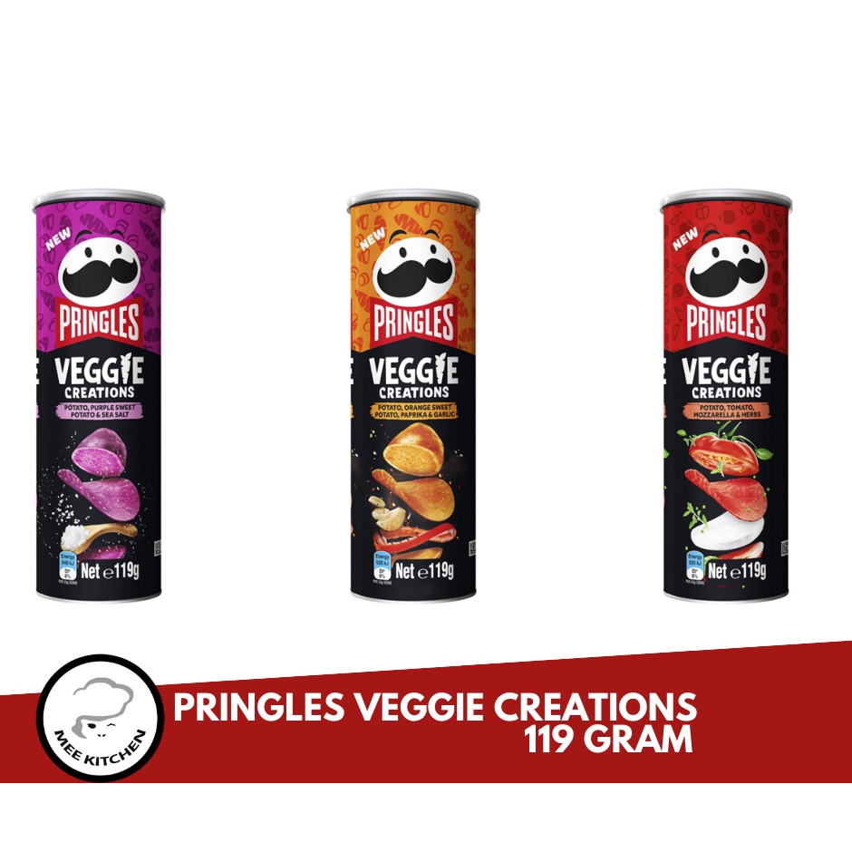 Pringles Veggie Creations 119 gram (suitable for vegetarians & vegans ...