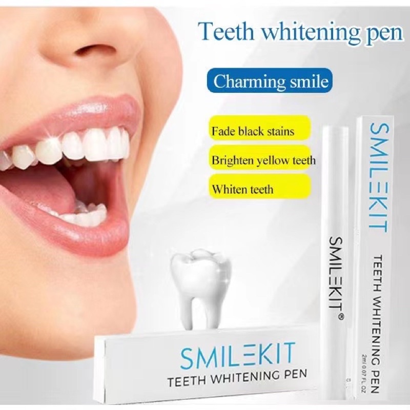 SMILE KIT Teeth whitening pen Charming smile Fade black stains Brighten