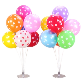 kumozawa 10 Pcs. Polka Dot Balloon Cake Supplies Happy Birthday Party Decoration Letter Foil Globos Balony Banner Baby Shower Balloons #5