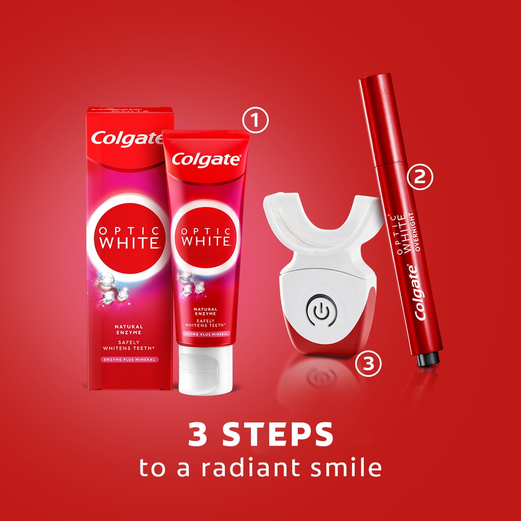 コルゲート Colgate OPTIC WHITE ENZYME 80g - 口臭防止