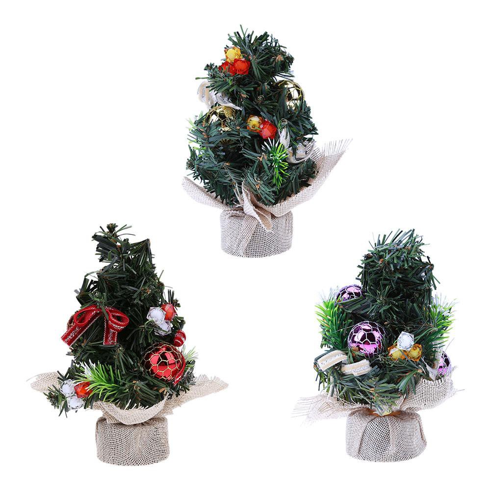 Seriena Mini Christmas Tree Ornament Home Office Desk Table