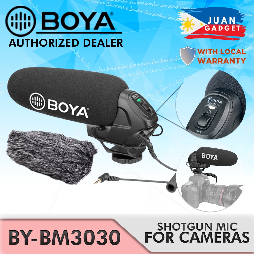 Boya BY-BM3030 On-Camera Super Cardioid Shotgun Microphone for Camera ...