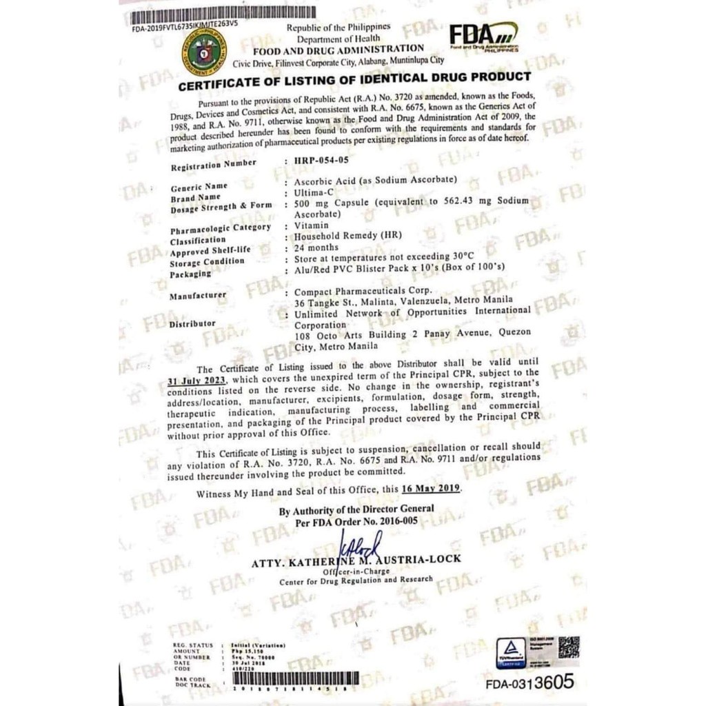 propan with iron capsule Ultima c 30 pampataba ultima c vitamins ultima c sodium ascorbate ultima c