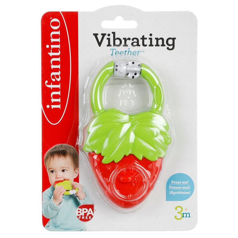 infantino strawberry teether