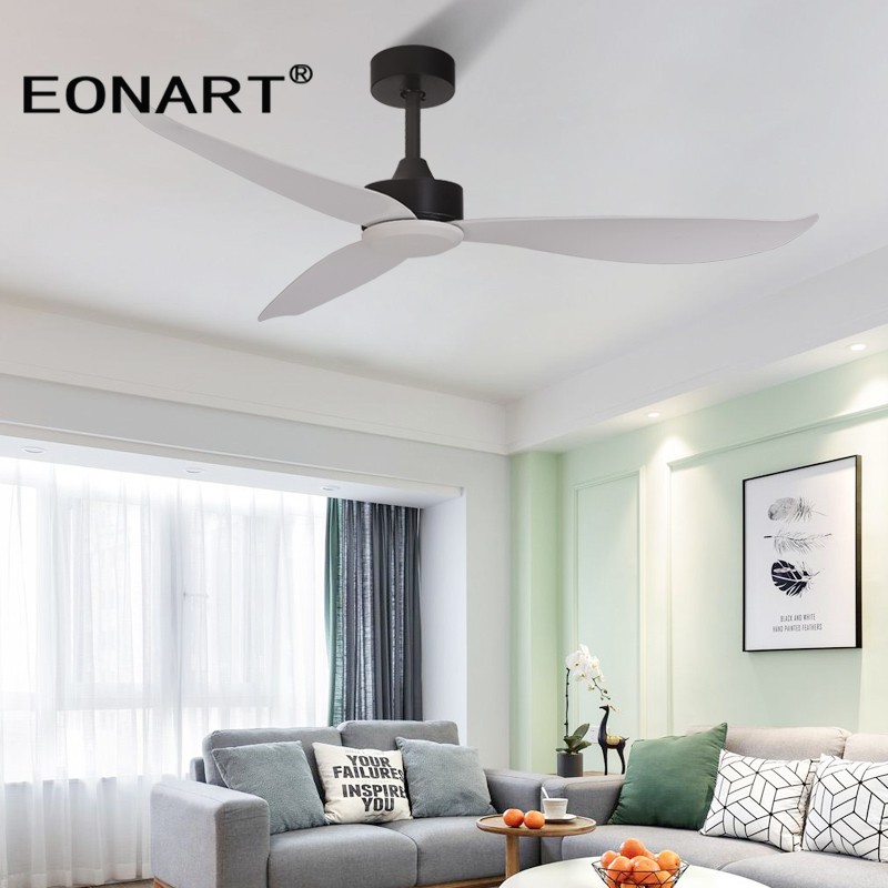 52 Inch Fashion Plastic Blade Ceiling Fans Without Lamps Decoration Bedroom Fan With Remote Ee Philippines - Ceiling Fan For Bedroom Philippines